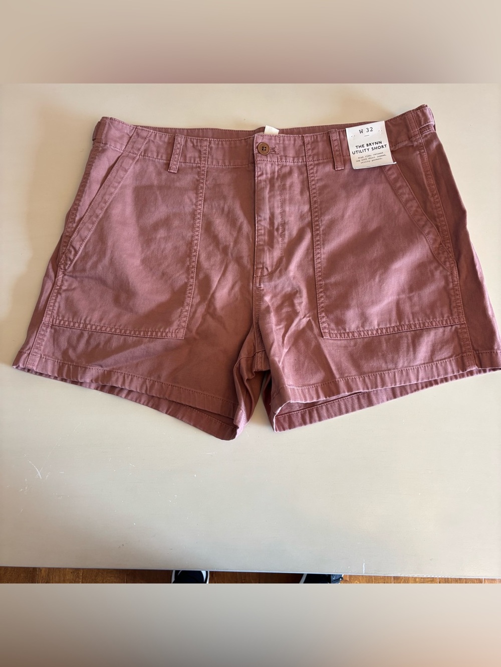 Madewell Shorts Womens 32 Weathered Rose The Brynn Utility Outdoor Pockets NEW
